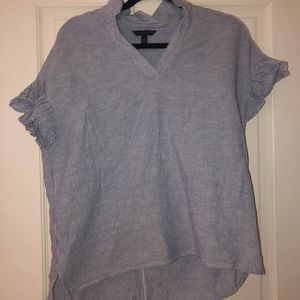 Ruffled sleeves work blouse